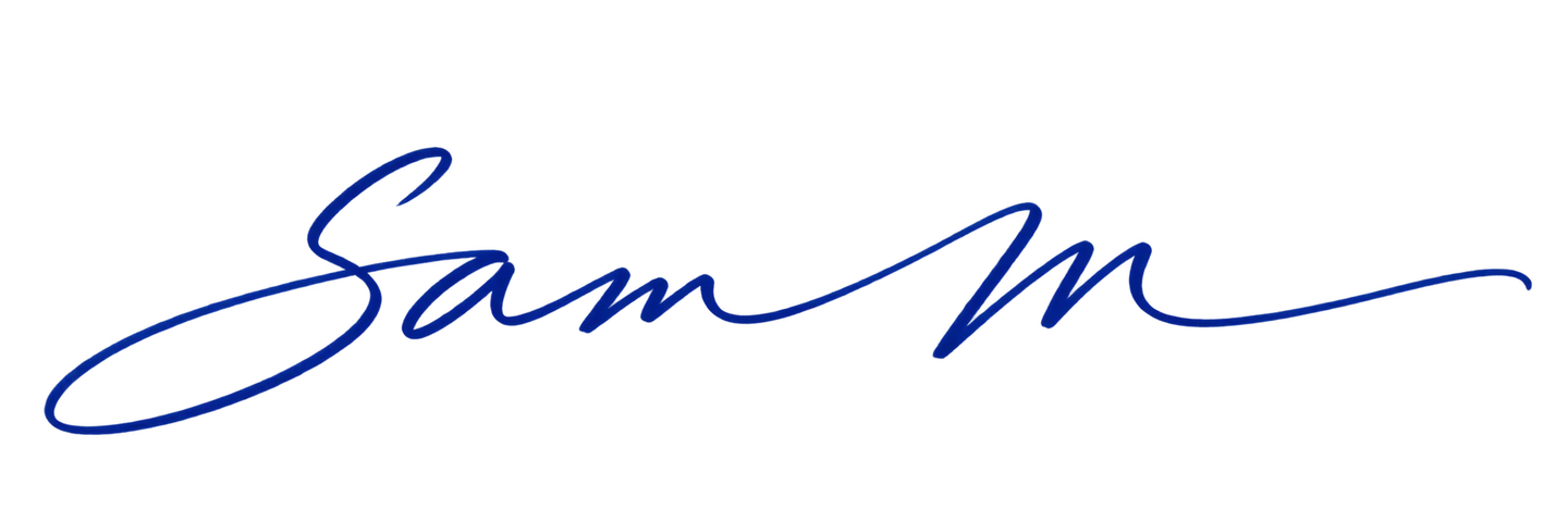 Sam M. signature